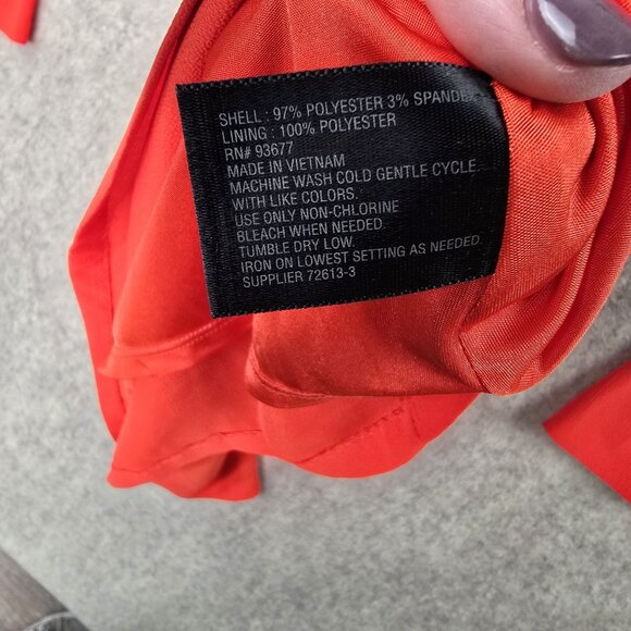 Worthington Red Bell Sleeve Dress Size 8 Polyester Blend - Picture 6 of 9